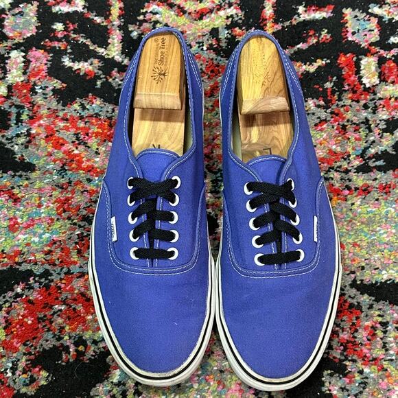 EXCELLENT Vans Authentic Low Skate Shoe Spectrum Purple True White Men\'s 12 main image 6